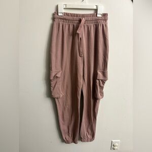 Zara cargo Blush Pink Joggers small